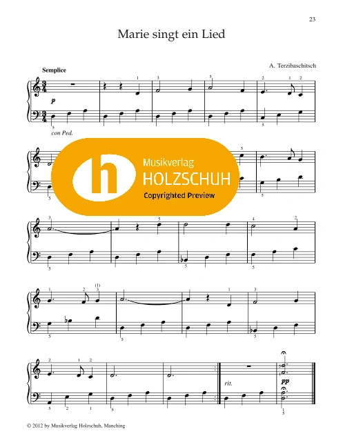 Marie singt ein Lied